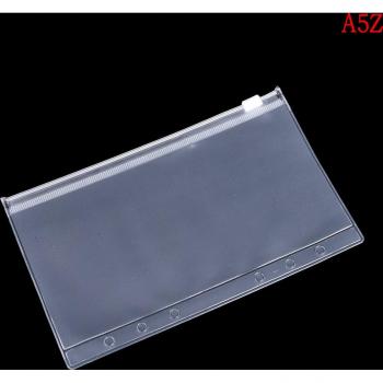Transparent Zip Lock A6 PVC Envelope Binder Pocket Refill