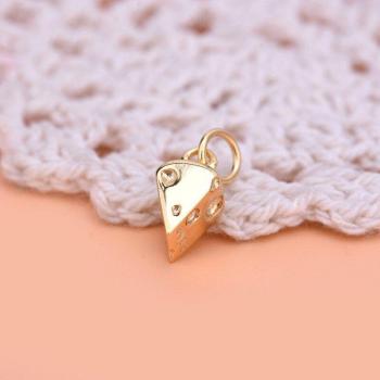 Breloque fromage doux en argent 925