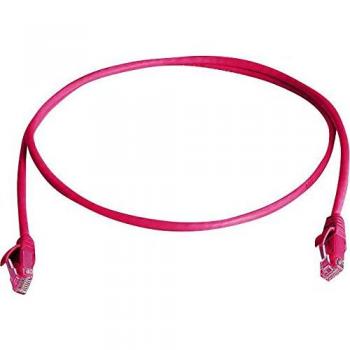 Telegärtner RJ45 CAT 6 U/UTP Network Patch Cable, 5.00 m, Red, Flame-Retardant, Halogen-Free