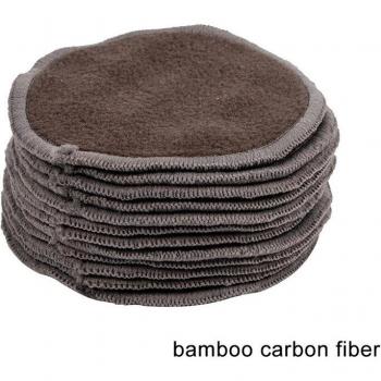 12pcs Portable Bamboo Fiber Facial Cleansing Pads