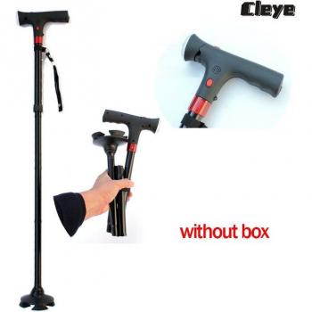 Smart Folding Elderly Cane with Non-Slip Lights - Ultra Light Cleye Old Man Walking Stick