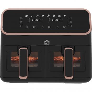 HOMCOM Family Size Dual Air Fryer