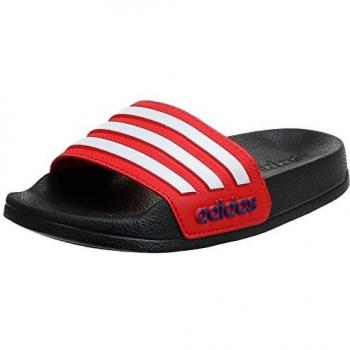 Chanclas Adidas Adilette Shower K Rojo Negro Flip