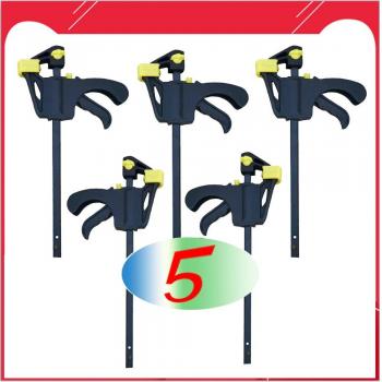 4-Inch Heavy-Duty 3-Piece Quick Release F-Clamp for Woodworking and Carpentry