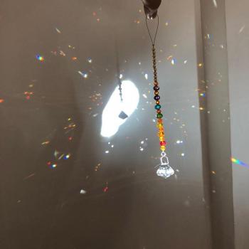 Pendentif de cristaux en verre