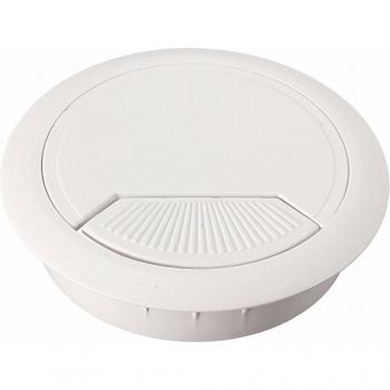 5-Pack 60mm White Gray Plastic Cable Cover for Computer Desk