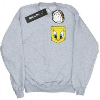 Looney Tunes Tweety Pie Faux Pocket Sweatshirt