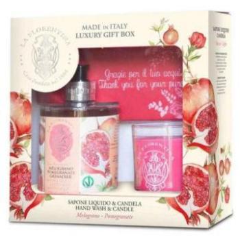 Pomegranate Hand Wash and Candle Bundle by La Florentina
