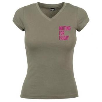 MisterTee T-Shirt Damen Warten auf Freitag Box Tee (1-tlg)