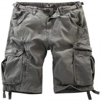 EMP Black Premium Army Vintage Olive Shorts – 7XL (Men)