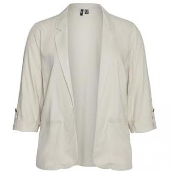 Chaqueta de Lino para Mujer Vero Moda Curve con Mangas 3/4