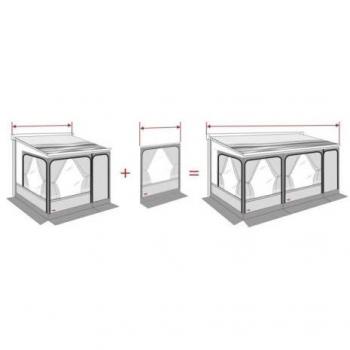 Fiamma Privacy Room / Caravanstore ZIP XL Frontpanel für Markisenvorzelte 130 cm