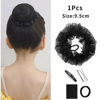 Kit de coiffure noir avec filet élastique
