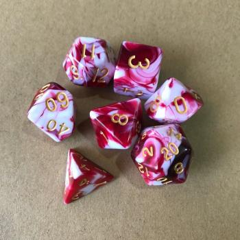 Dados multicolor para juego (D4, D6, D8, D10, D12, D20)