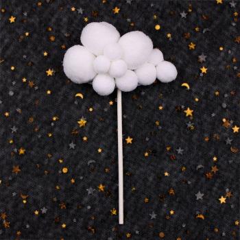 Multicolor Cloud Ball Cake Topper