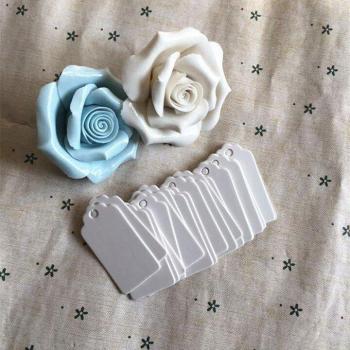 Kraftpapier Etiketten, 2x4cm, 1000 Stück, leer für DIY Projekte