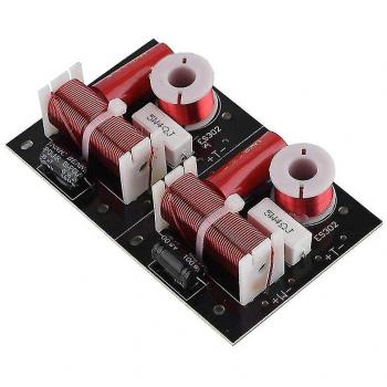 Hi-Fi Crossover 400W – Haut-Parleurs 2 Voies, Woofer & Twee Noir Rouge