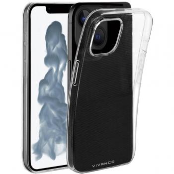 Vivanco Super Slim Etui-Typ Cover Markenkompatibilität Apple Kompatibilität iPhone 14 Maximale Bildschirmgröße 15,5 cm (6.1) Oberflächenfärbung Monochromatisch Produktfarbe Transparent (SSCVVIPH14T)