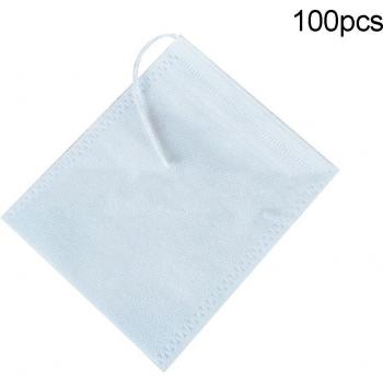 Bolsa de filtro de té de hierbas desechable - 100 unidades con cordón