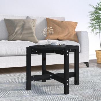 Mesa de Centro Ø 62,5 cm em Pinho Maciço Preto