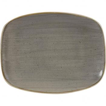 Churchill Stonecast Grey Chef Oblong Plate Collection – 10.3″×8″ (12 pcs)