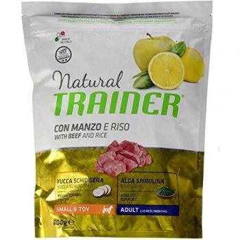 Trainer Natural Adult Small & Toy Manzo, Riso 800 gr