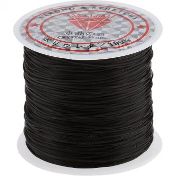 60M Black Wig Hair Net Stretch Thread Spool