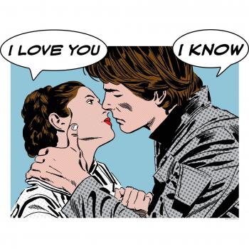 Star Wars Leinwandbild »Leia und Han Zitat«