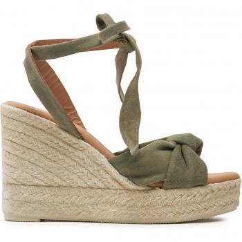 Espadrillini Manebi Hamptons tacco a spillo con nodo verde