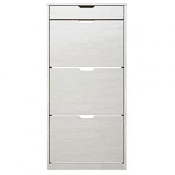 Schuhschrank INTER-FURN Mestre Gr. B/H/T: 60 cm x 124 cm x 25 cm, weiß