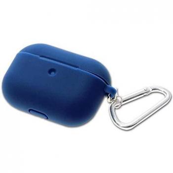 Custodia in Silicone 4smarts con Moschettone per Airpods Pro - Blu