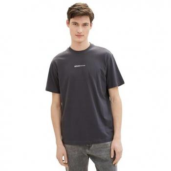 Tom Tailor Denim T-Shirt 1040880 Grau Herren Relaxed Fit