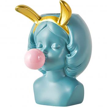 Florero Chica Sopladora de Burbujas