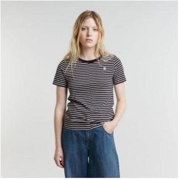 G-Star T-shirt Femme Marine à Rayures Avant XXS Coton Écologique