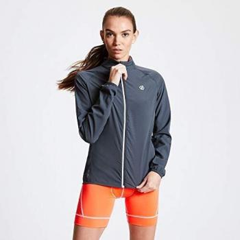 Dare 2b Veste Technique Coupe-Vent Resilient Léegère avec Finition Déperlante Windshell Femme, Ebony Grey, Taille Fabricant : XL (FR : 1XL)