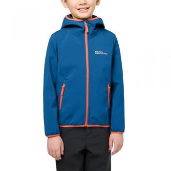 Giacca Softshell Jack Wolfskin Fourwinds Bambini Blu Crisp Cobalt Taglia 116