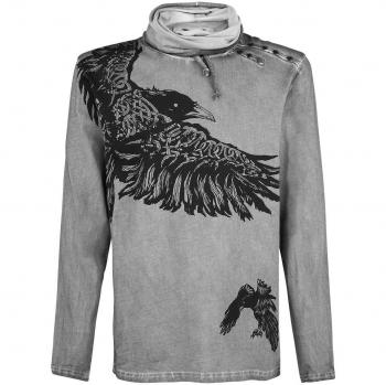 Camiseta Manga Larga de Black Premium by EMP - A Storm From The Past - S 3XL - para Hombre - Gris
