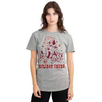 Tee-shirt Gris Dalmatiens Fête de Noël