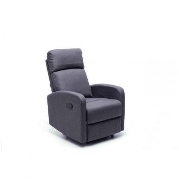 Poltrona relax Mirella con recliner manuale grigia