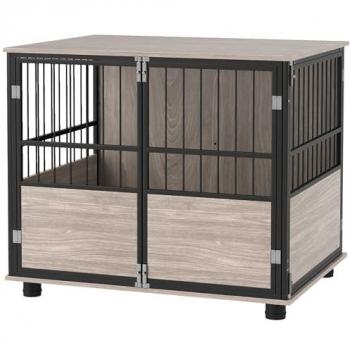 PawHut 80cm Furniture Style Dog Crate Dog