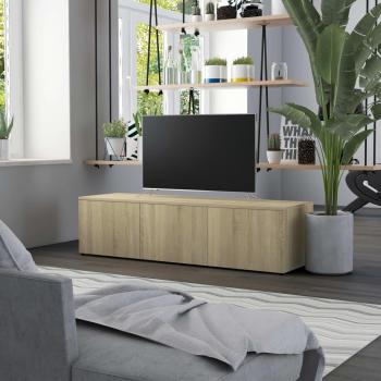 Mobile Porta TV Rovere Sonoma 120x34x30 cm in Legno Compensato