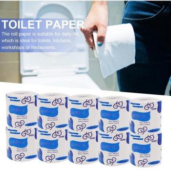 10pcs Soft Skin-Friendly Toilet Paper