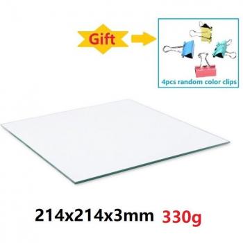 HeatMaster 214/220mm – Clear Borosilicate Flat Glass Bed