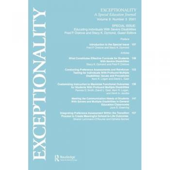 Educating Individuals With Severe Disabilities: A Special Issue of exceptionality