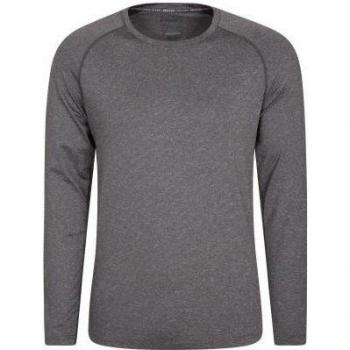Mountain Warehouse Heren gestreepte IsoCool-basislaagtop XS marineblauw