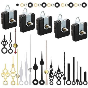 Horlogerie Murale en Kit – 5 composants silencieux et 7 variations d’aiguilles