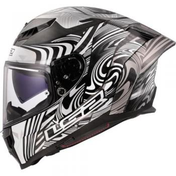 LS2 Dragon Enthum Carbon Helm FF807 Weiß Carbon M (männlich)
