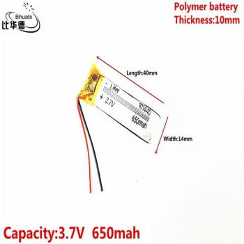 3.7V 650mAh Li-ion Battery for Toys and Power Banks