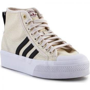 Adidas Originals Baskets Nizza Platform Mid Textile Beige
