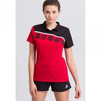 ERIMA Fußball - Teamsport Textil - Poloshirts 5-C Poloshirt Damen - female - Rot - 40